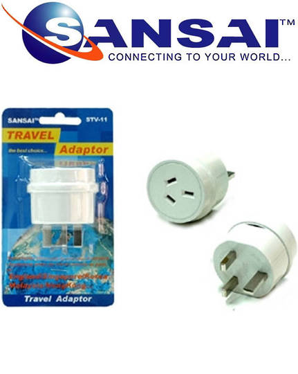 SANSAI Travel Adaptor for NZ to UK Singapore Malaysia HK